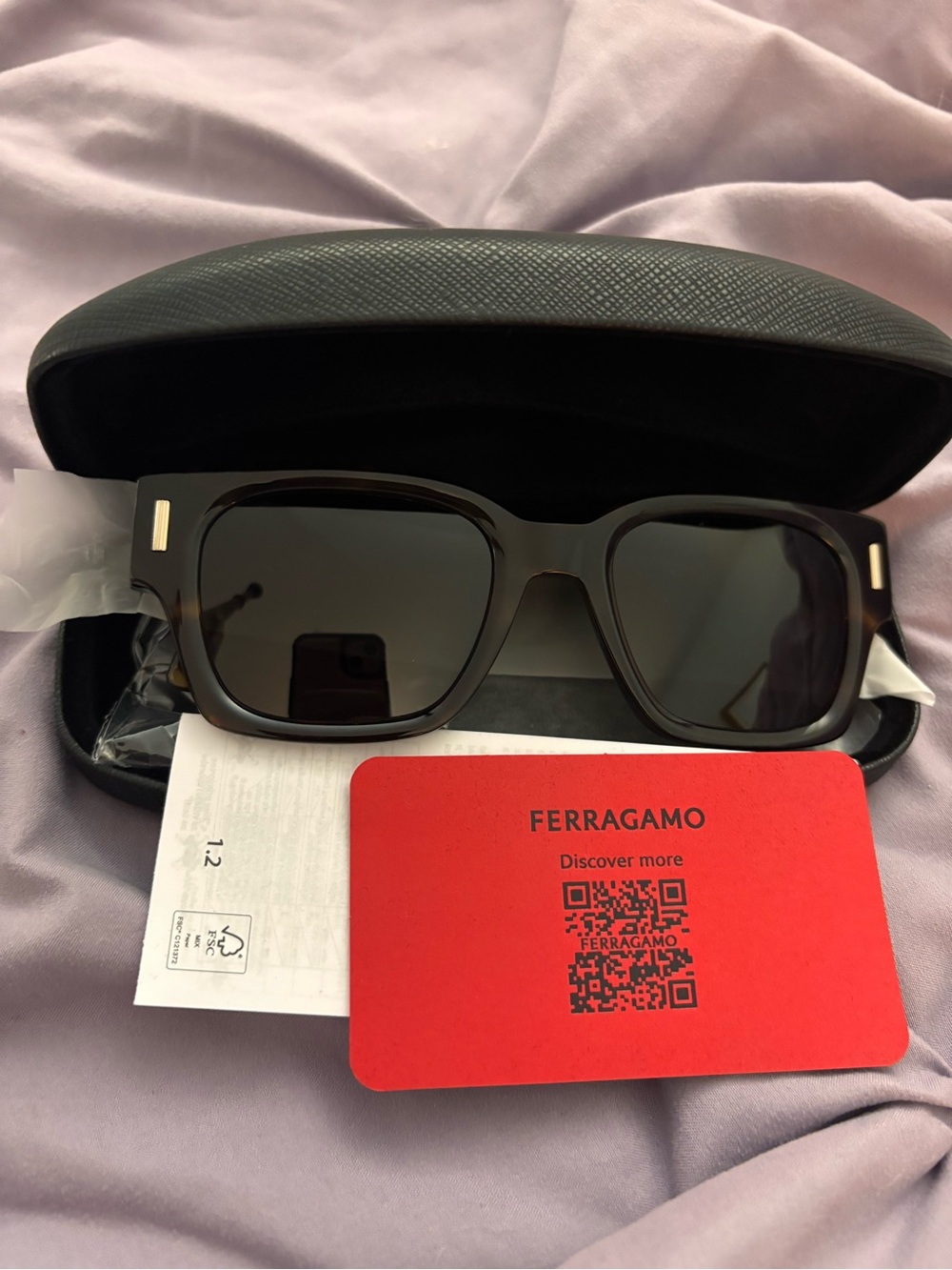 Salvatore Ferragamo Men's Brown Square Sunglasses
